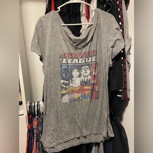 Torrid Justice League V-Neck Stretchy Tunic Tee